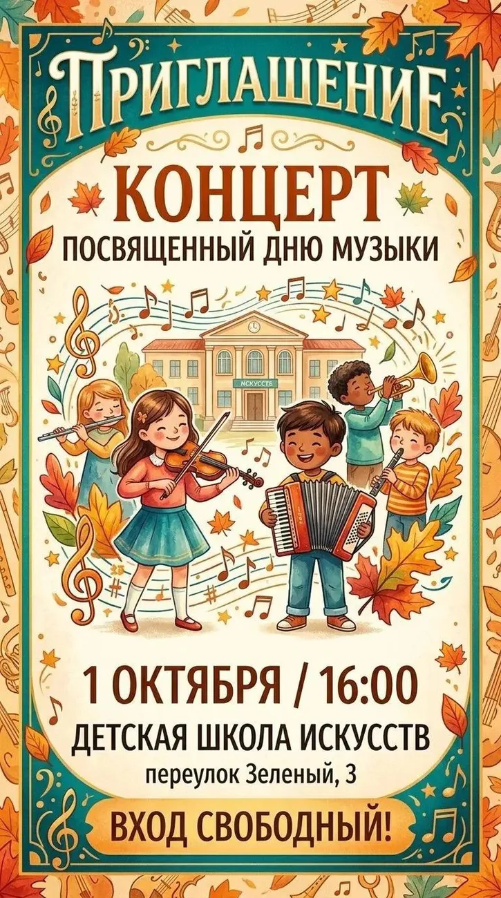 афиша день музыки 1 окт 2026 г